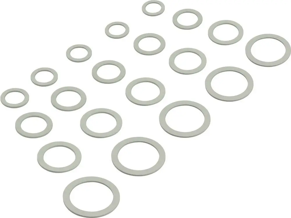 BOSCH Dichtungsringe in verschiedenen Größen auf einem hellen Hintergrund angeordnet, geeignet für vielseitige Anwendungen.